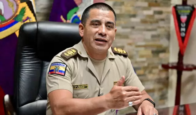 Pablo Dvila, comandante general de la Polica Nacional.