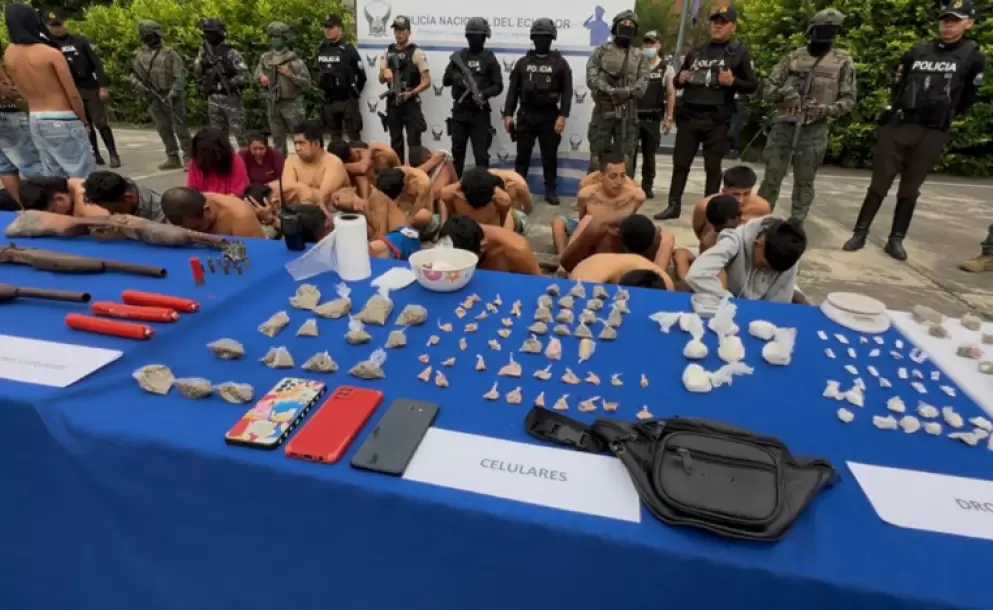 La Polica Nacional present los resultados del operativo 'Apolo 15', que intervino 130 zonas en Guayaquil y Durn.