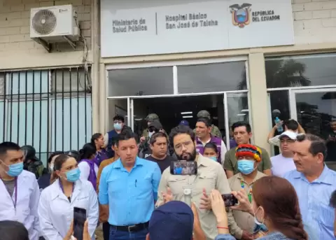 Ministro Lama visitó comunidad de Taisha.
