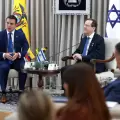 Daniel Noboa se reuni con el presidente de Israel