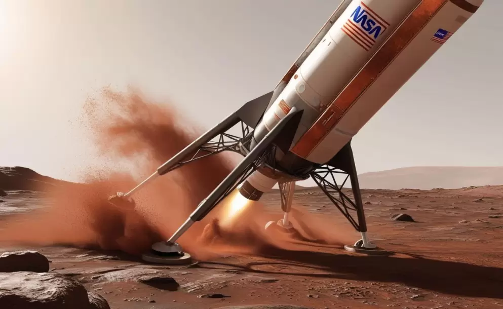 NASA planea aterrizar en Marte en 2026 con apoyo internacional.