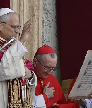 En su primer discurso, el Papa Len XIV agradeci a su antecesor.