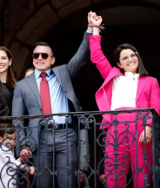 Daniel Noboa y Mara Jos Pinto.