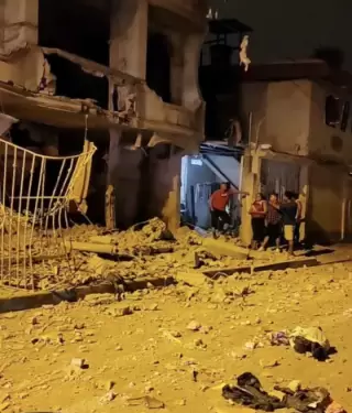 Cuatro viviendas sufrieron afectaciones por una explosin en Santa Rosa.