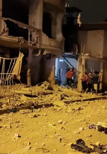 Cuatro viviendas sufrieron afectaciones por una explosión en Santa Rosa.