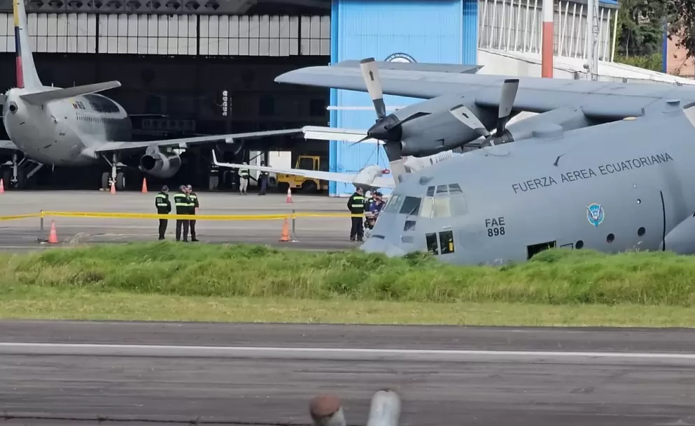 El avin  C-130 Hrcules, donado por Estados Unidos, se accident este 13 de mayo de 2025.