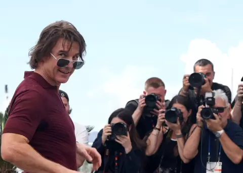Tom Cruise continúa con sus visitas promocionales.