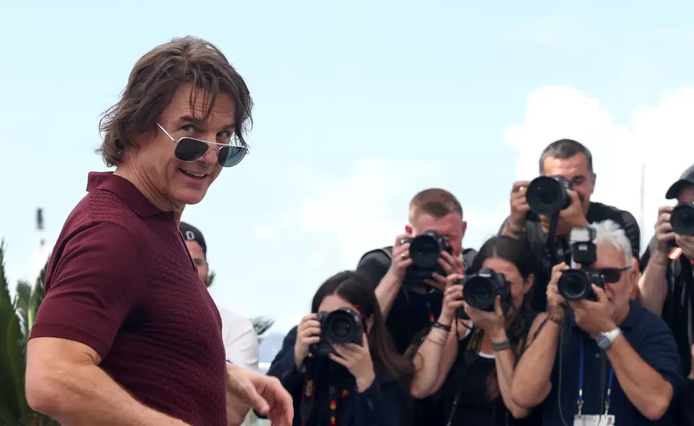 Tom Cruise contina con sus visitas promocionales.