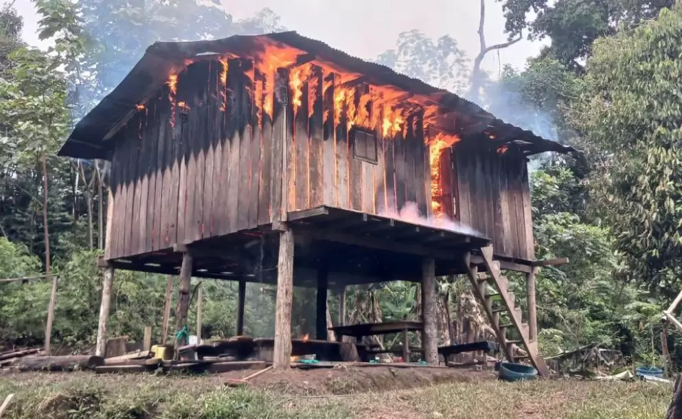 En Alto Punino, Ejrcito destruye campamentos que tenan espacio de entrenamiento de tiro