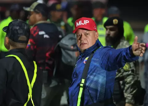 El titular de Interior y Justicia de Venezuela, Diosdado Cabello.
