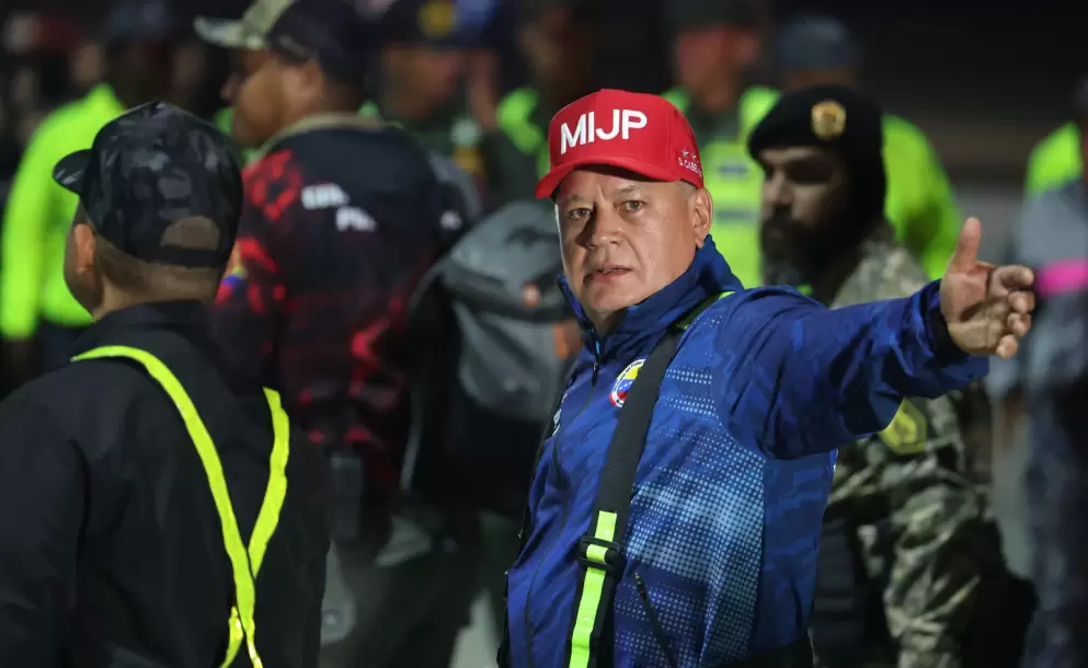 El titular de Interior y Justicia de Venezuela, Diosdado Cabello.