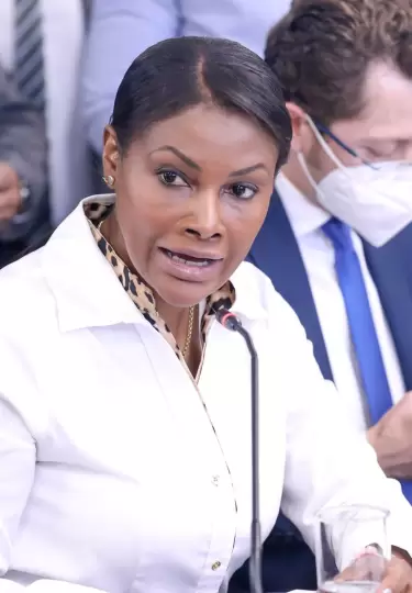 Diana Salazar durante una comparecencia en la Comisión de Participación Ciudadana de la Asamblea Nacional, en 2022.