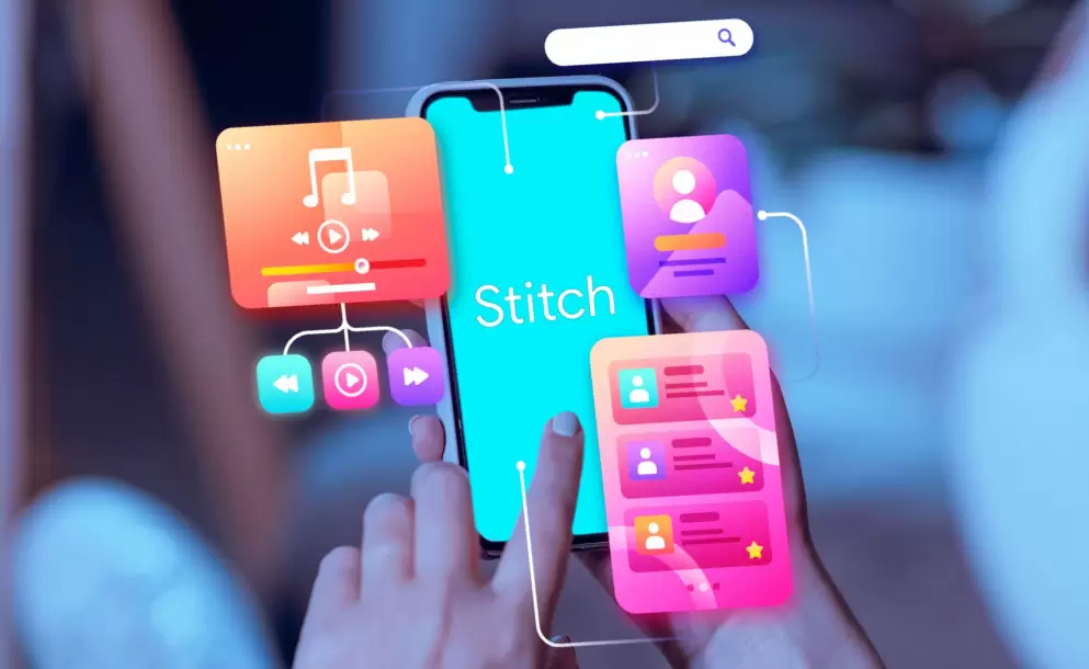 Stitch transforma ideas en aplicaciones funcionales con inteligencia artificial.