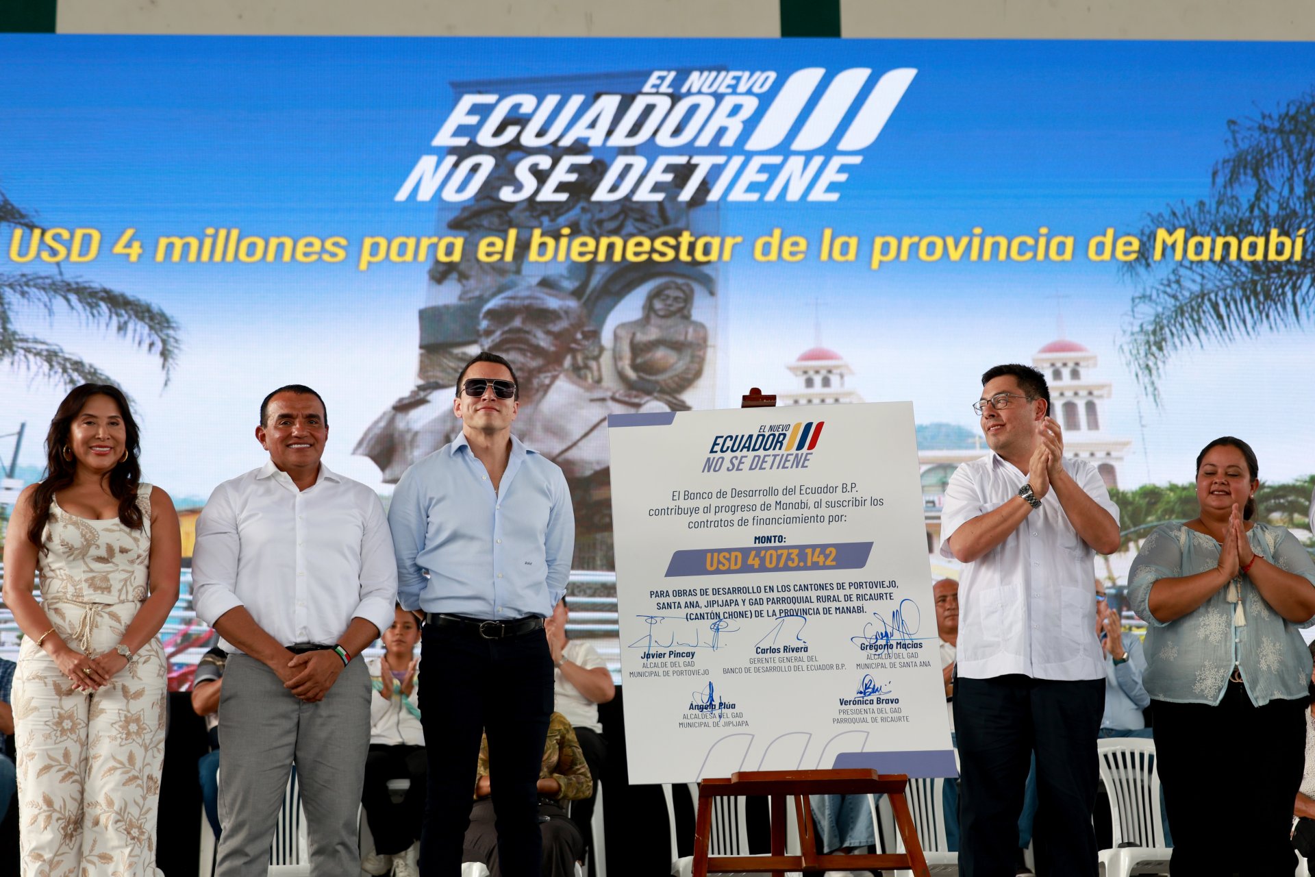 Gobierno destina más de USD 4 millones para obras en Manabí - Notimundo