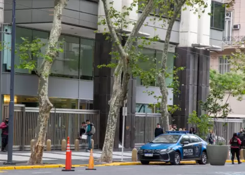 La embajada de Israel en la ciudad de Buenos Aires, Argentina.