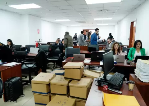 Audiencia de evaluaci�n y preparatoria de juicio del caso Triple A, en el que se investiga al alcalde de Guayaquil, Aquiles Alvarez.