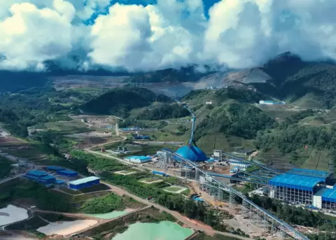 La mina de cobre, a cielo abierto, Mirador, ubicada en Zamora Chinchipe, operada por la empresa Ecuacorriente.