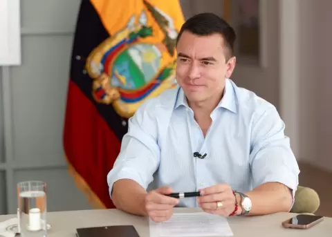 El presidente de Ecuador, Daniel Noboa.