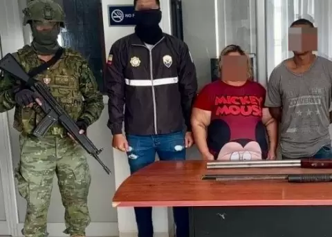 Detenci�n de un miembro del Tren de Aragua en Playas, Guayas.