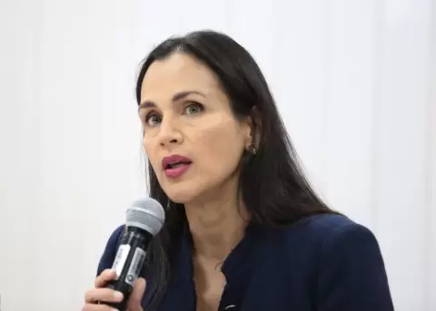 In�s Manzano, ministra de Energ�a y Minas.