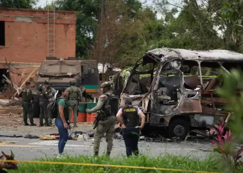Ola de atentados en Colombia.