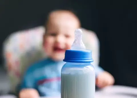 La alergia a la proteina de la leche es muy com�n en beb�s.