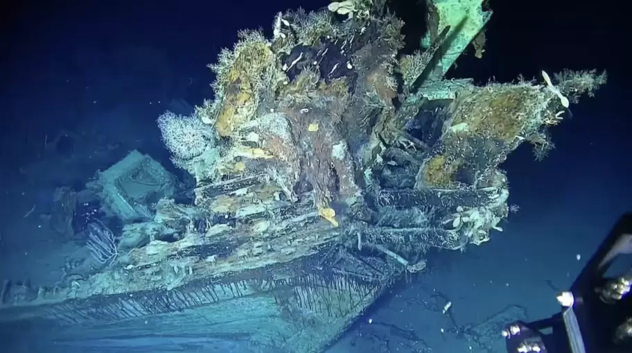 Tesoros encontrados en el barco.