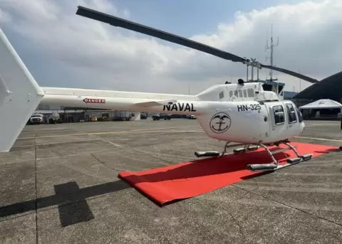 Nuevo helic�ptero BELL-206 se suma a la vigilancia mar�tima de Ecuador