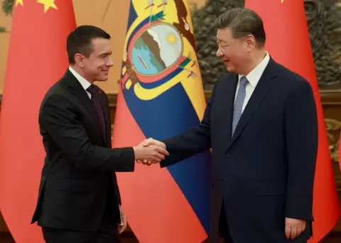 El presidente Daniel Noboa concluy� su visita oficial a China tras reunirse en Beijing con el mandatario de ese pa�s, Xi Jinping.