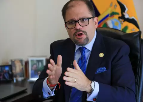 Foto de archivo del ministro de Interior de Ecuador, John Reimberg.