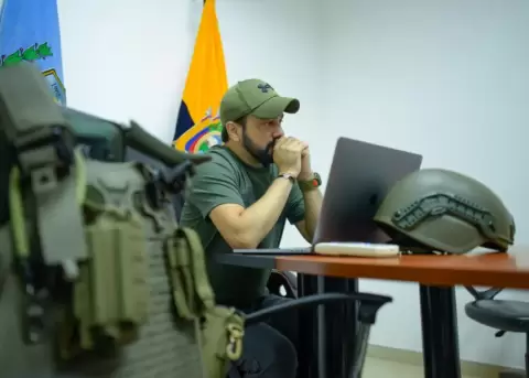 El alcalde del municipio de Dur�n, Luis Chonillo, habla en una entrevista con EFE.