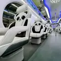 China lanza su primer tren con tem�tica de panda
