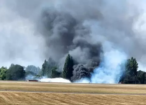 El vuelo ten�a como destino Pa�ses Bajos; autoridades investigan el incidente.