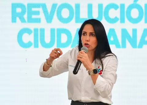 Luisa Gonz�lez, presidenta de la Revoluci�n Ciudadana.