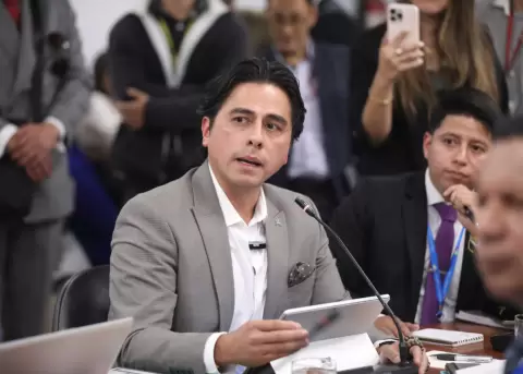 Fabi�n Calero tras su regreso a la instituci�n