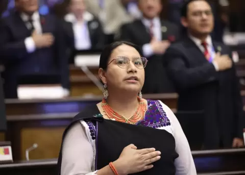 Seis asamble�stas del movimiento Pachakutik fueron expulsados al inicio del Congreso de la CONAIE