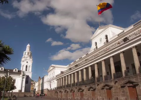 Palacio de Carondelet, en el centro Hist�rico de Quito.