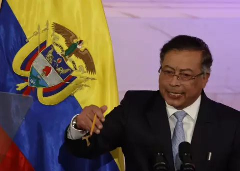 El presidente de Colombia, Gustavo Petro, en una foto de archivo.