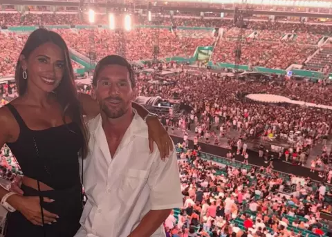 Lionel Messi y Antonela Roccuzzo fueron protagonistas de un momento viral.