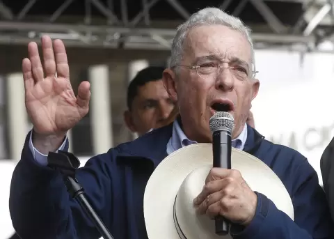 El expresidente colombiano, �lvaro Uribe (2002 - 2010) en una foto de archivo.