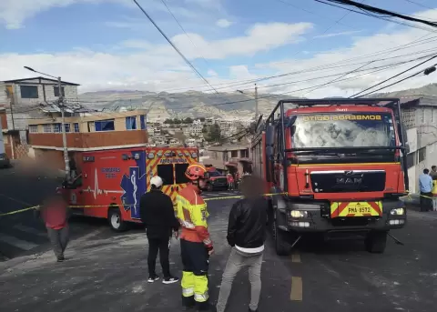 Siniestro de tr�nsito en el sur de Quito.