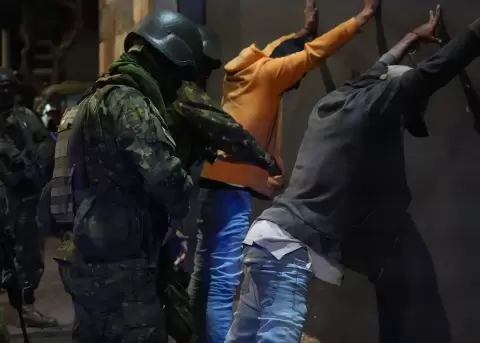 Megaoperativo en Quito, la noche del viernes, 1 de agosto de 2025.