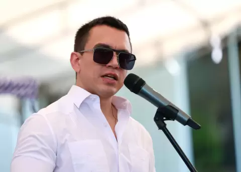 Daniel Noboa, presidente de la Rep�blica, el 12 de junio del 2025 en Guayaquil.