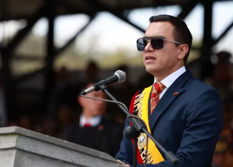 Daniel Noboa hizo un nuevo llamado a marchar juntos hacia la Corte Constitucional