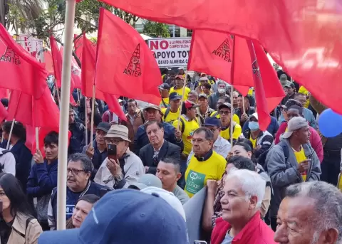 Manifestaci�n de la ANTEP.