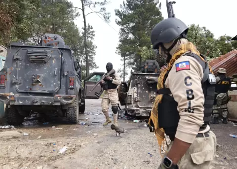 Foto de archivo de Integrantes de la Polic�a Nacional de Hait� (PNH).