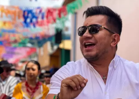 Jos� Arroyo, alcalde de Pujil�, en un evento el 23 de junio de 2025.