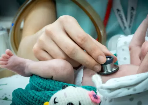 Imagen referencial de un reci�n nacido.