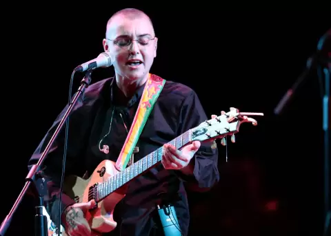Sinead O'Connor during the first concert of "THE CRAZY BALDHEAD TOUR".