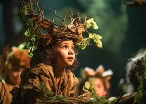 Un espect�culo m�gico que combina teatro, circo y m�sica en vivo.